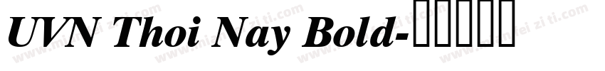 UVN Thoi Nay Bold字体转换